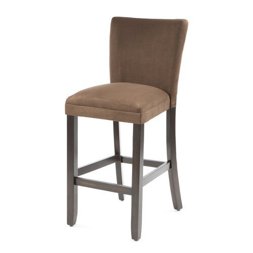 Wildon Home ® Bullhead City Microfiber Barstool in Chocolate