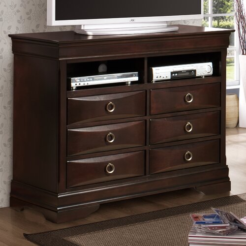 Wildon Home ® Lexington 6 Drawer Media Chest