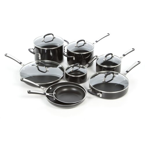 Calphalon Simply Enamel 14 Piece Cookware Set