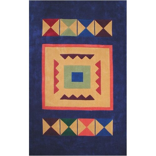 American Home Rug Co. Bright Rug Aztek Navy Rug