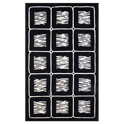 American Home Rug Co. African Safari Off White/Black Animal Magnetism