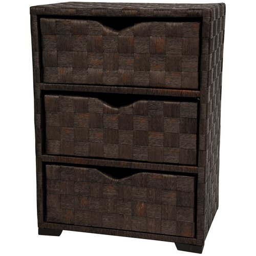 Oriental Furniture Chest of 3 Drawer