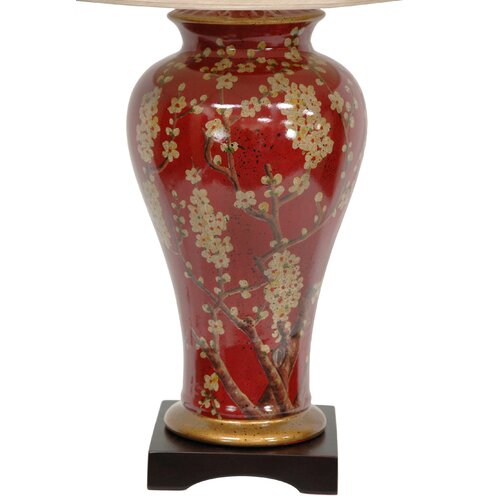 Oriental Furniture Sakura Blossom Vase Table Lamp