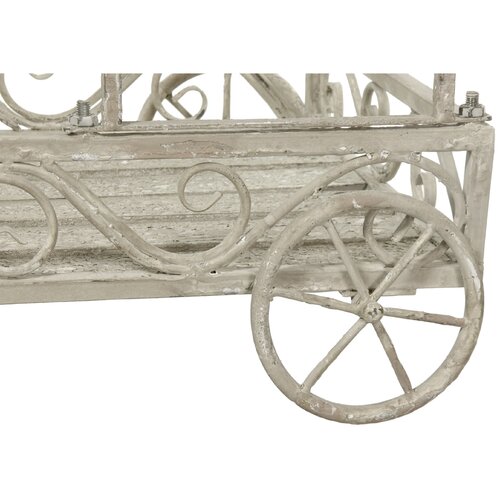 Oriental Furniture Handcart Outdoor Planter