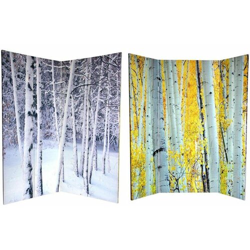 Oriental Furniture 70.88 Trees 4 Panel Room Divider