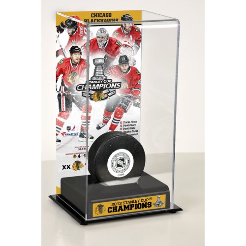 Mounted Memories NHL 2013 Stanley Cup Champions Logo Deluxe Puck