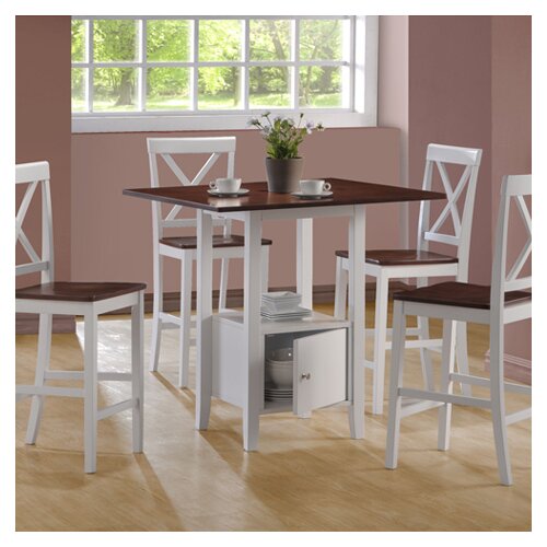 Monarch Specialties Inc. 5 Piece Dining Set Counter Height Dining Set