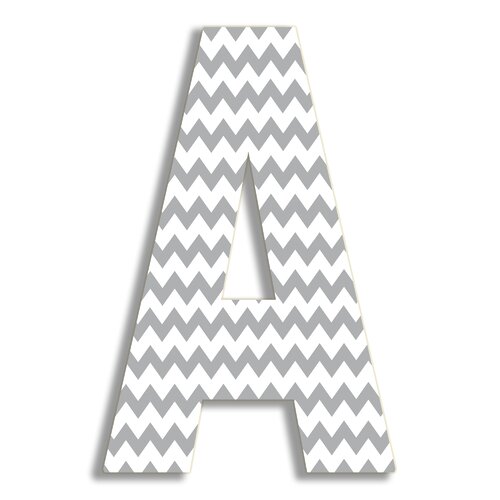 Stupell Industries Oversized Chevron Letter Hanging Initial & Reviews ...