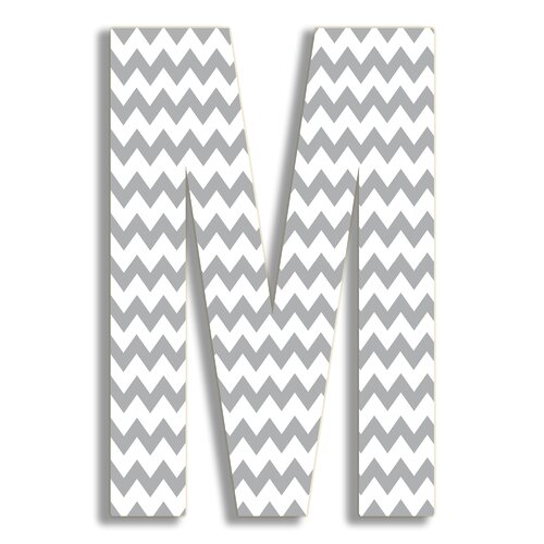 Stupell Industries Oversized Chevron Letter Hanging Initial