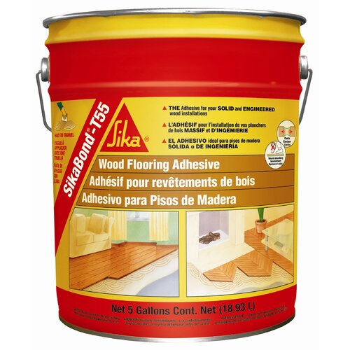 Sika SikaBond T55 Polyurethane Adhesive for Wood Floors   5 Gallons