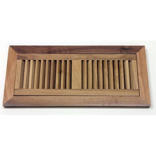 Moldings Online 4 1/2 x 16 3/8 Walnut Wood Flush Mount Vent