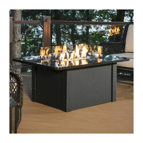 The Outdoor GreatRoom Company Grandstone Crystal Fire Pit Table