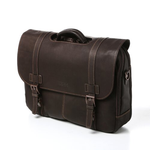 Kenneth Cole Reaction Columbian Leather Laptop Briefcase