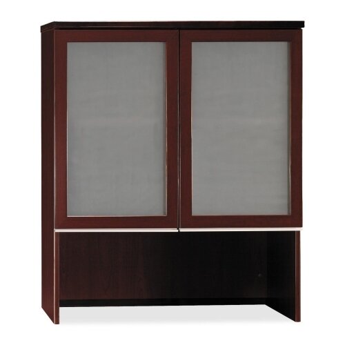 Bush Industries Milano 2 Double Ped Desk with optional Glass Doors