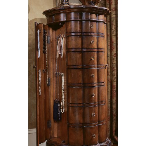 Hooker Furniture Seven Seas Shaped Jewelry Armoire