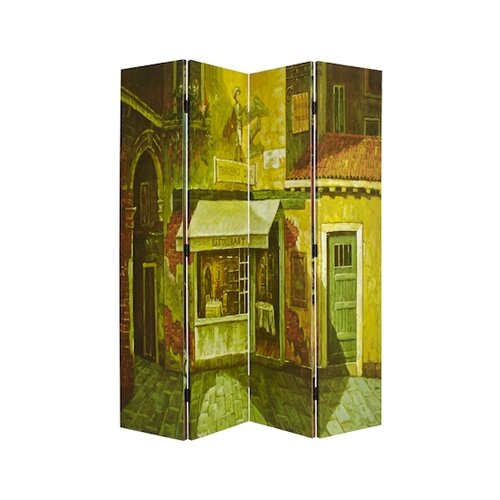 Screen Gems 72 x 63 French Quarter Screen 4 Panel Room Divider