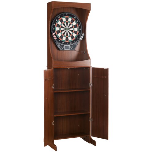 Hathaway Games Outlaw Free Standing Dartboard and Cabinet Set