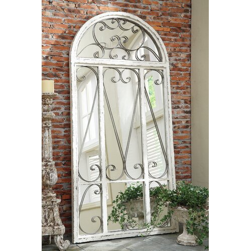 Creative Co Op Cottage Chic 78.75 H x 38 W Arch Mirror