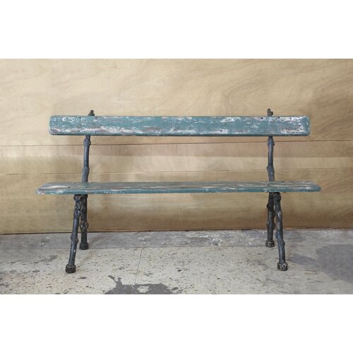 Creative Co Op Secret Garden Wood and Metal Bench