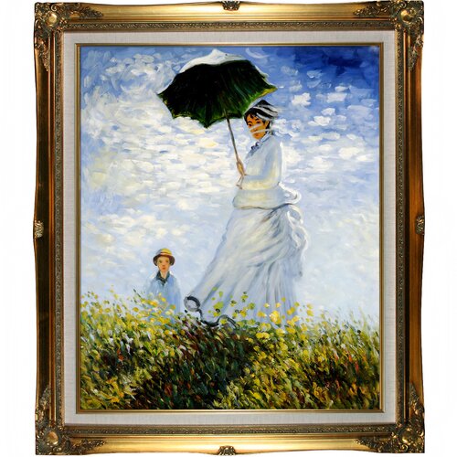 Tori Home Monet Madame Monet and her Son Hand Painted Oil on Canvas