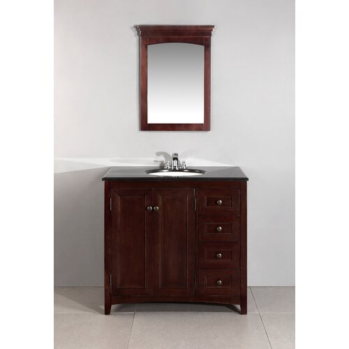 Simpli Home Yorkville 36 Single Bathroom Vanity Set