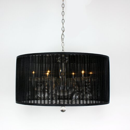 Control Brand Mystery 6 Light Drum Chandelier