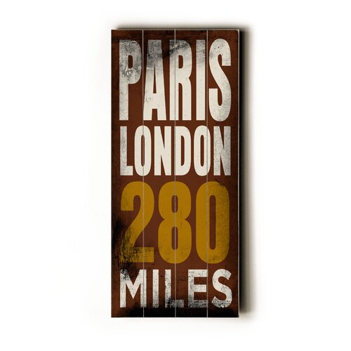 Artehouse LLC Paris London Transit Textual Art Plaque