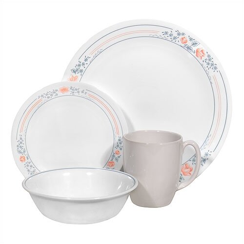 Corelle Livingware Apricot Grove 16 Piece Dinnerware Set