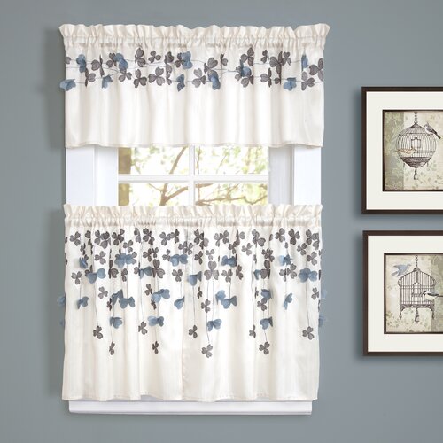 Lush Decor Flower Tailored Window Treatment Collection