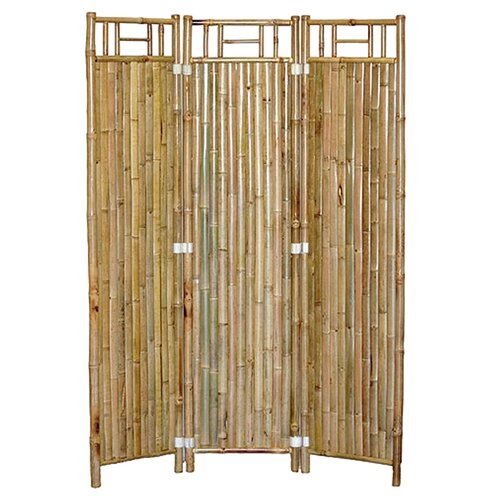 Bamboo54 63 x 48 Natural Bamboo 3 Panel Room Divider