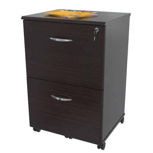 Inval 2 Drawer Mobile File Cabinet