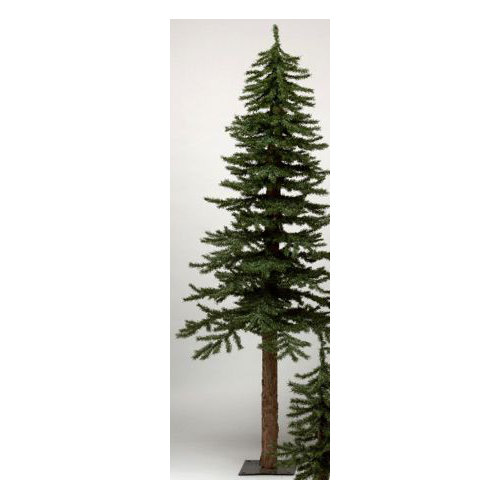 Vickerman Natural Alpine 7 Green Artificial Christmas Tree with Metal