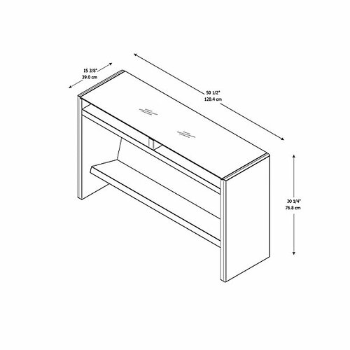 kathy ireland Office by Bush NEW YORK SKYLINE Laptop Console Table