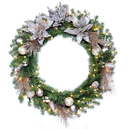 National Tree Co. Pre Lit 30 Kaleidoscope Wreath