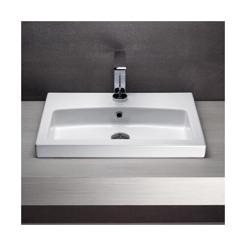 GSI Collection Losagna Rectangular Stylish Ceramic Bathroom Sink   GSI