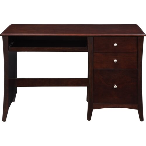 Altra Furniture Single Pedestal Computer Desk with 2 Box Drawers