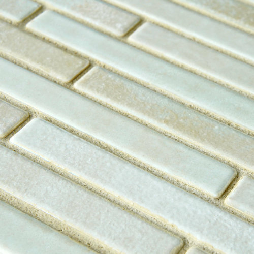 EliteTile Arcadia 12 3/4 x 10 3/4 Glazed Porcelain Brick Mosaic in