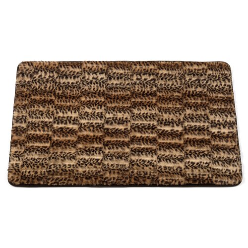 Carnation Home Fashions Animal Instincts Cheetah Faux Fur Bath Mat