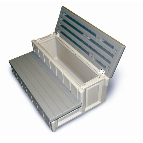 Confer Plastics Spa Step with Storage in Gray