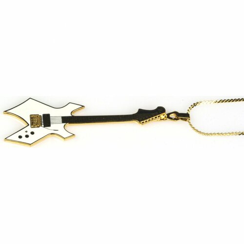 Harmony Jewelry BC Rich Warlock Electric Guitar Necklace in Gold and