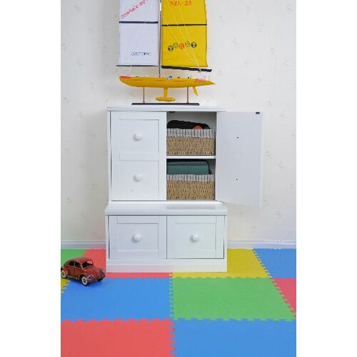 KidzPad 2 pc Modular Storage Drawer Base and Quad Cubby