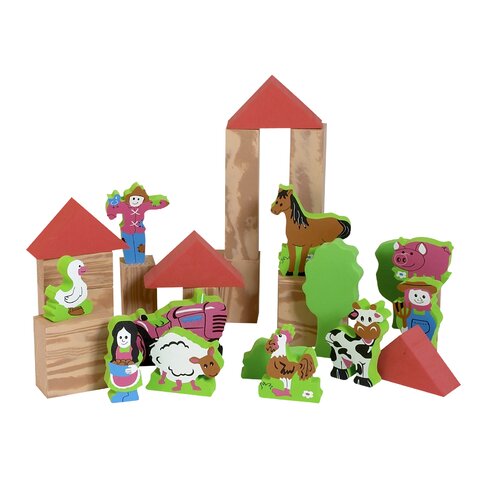 edushape My Soft World Farm Block Set