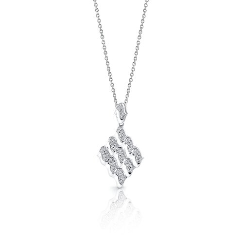 Oravo Exquisite Desire Sterling Silver Pendant Necklace Earrings Set