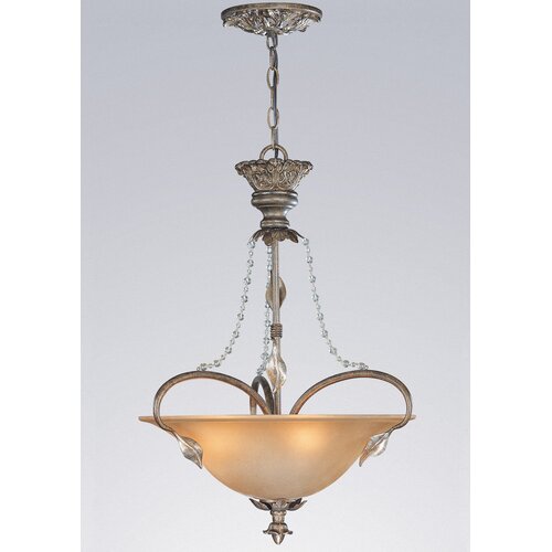 Classic Lighting Belleair 3 Light Inverted Pendant