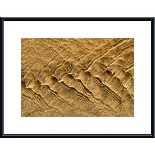 Barewalls Chevron Ripples Metal Framed Art Print