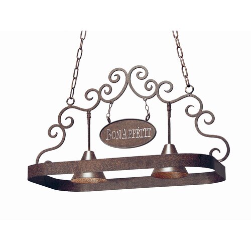 2nd Ave Design Bon Appetit 2 Light Hanging Pot Rack