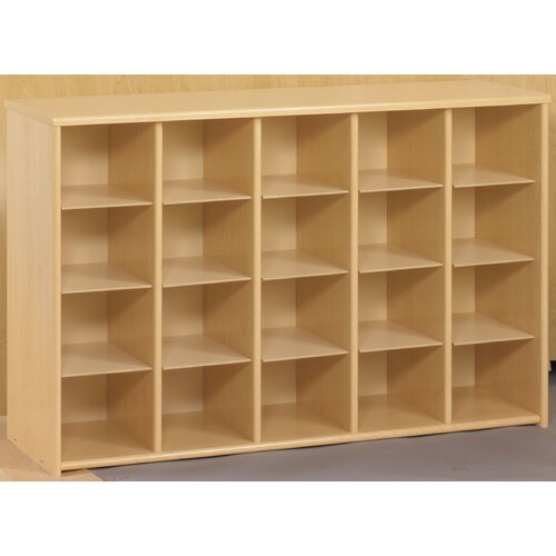 TotMate Eco Laminate 10 Cubby Wall Storage with Trays