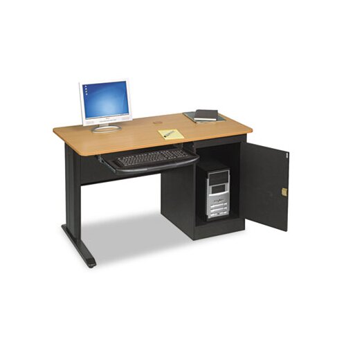 Balt LX48 Computer Security Workstation, 48w x 24d x 28 3/4h, Teak