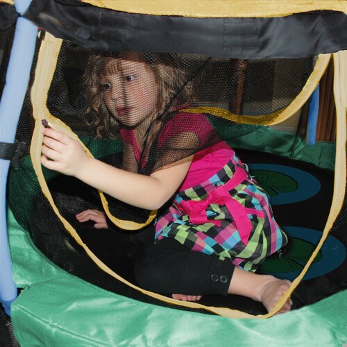 Trampolines Lily Pad Adventure Bouncer 40 Trampoline with Enclosure