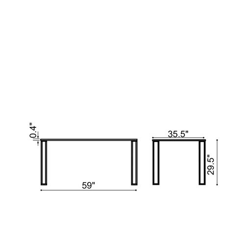 dCOR design Plume Dining Table